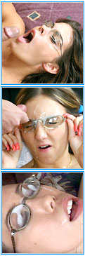 Cum Covered Glasses - Exclusive Cumshot Facial Porn Videos